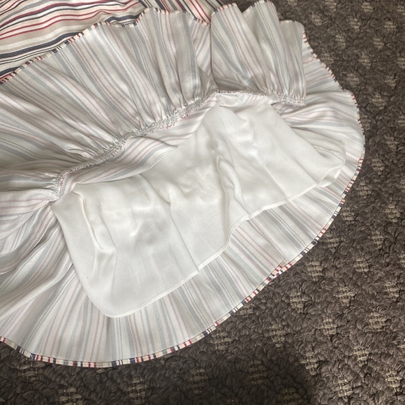 Parker Short Linen Striped Dress - Picture 8 of 9